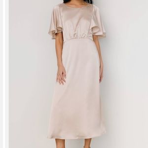 NWT • Anthropologie | Satin Midi Dress